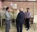 بازدید رئیس دانشگاه نیشابور از بخش‌های مختلف دانشکده هنر