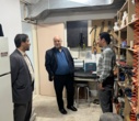 بازدید رئیس دانشگاه نیشابور از بخش‌های مختلف دانشکده هنر