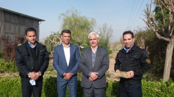 دیدار سرپرست دانشگاه نیشابور با کارکنان انتظامات دانشگاه در اولین روز سال