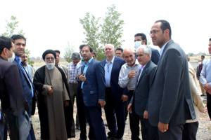 برگزاری مراسم جانمایی محل تدفین شهدای گمنام در دانشگاه نیشابور