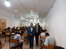 بازدید معاون محترم استاندار و فرماندار ویژه شهرستان از حوزه برگزاری آزمون سراسری ۱۴۰۱ در دانشگاه نیشابور