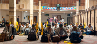 بدرقه کاروان زیارتی اربعین دانشجویان با حضور سرپرست دانشگاه