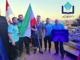 عضو هیأت علمی دانشگاه نیشابور؛ پرچم دار تیم ملی کشتی پهلوانی در رقابت‌های جهانی ترکیه