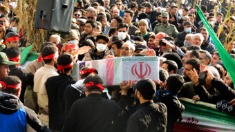 آئین تشییع و وداع با شهید گمنام در دانشگاه نیشابور برگزار شد