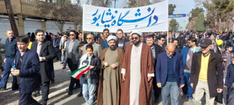 حضور گسترده و پرشور دانشگاهیان دانشگاه نیشابور در راهپیمایی یوم الله ۲۲ بهمن