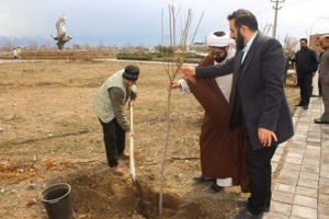 برگزاری آئین درختکاری در دانشگاه نیشابور