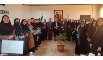 دیدار بانوان کارمند دانشگاه نیشابور با دکتر صادقی سمرجانی به مناسبت روز زن