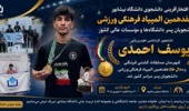 دانشجوی دانشگاه نیشابور قهرمان کشتی فرنگی المپیاد فرهنگی ورزشی دانشجویان کشور شد