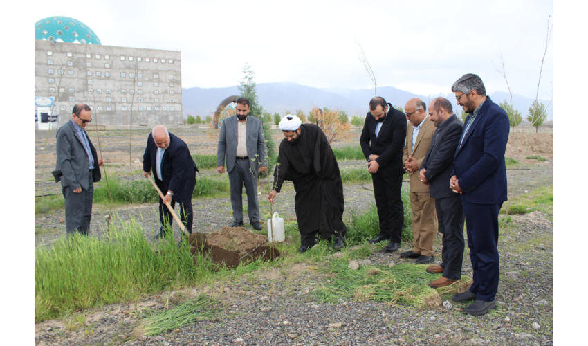آغاز سال ۱۴۰۵ با درختکاری در دانشگاه نیشابور؛ یادبود شهدای جنگ تحمیلی