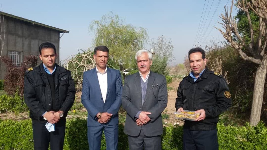 دیدار سرپرست دانشگاه نیشابور با کارکنان انتظامات دانشگاه در اولین روز سال