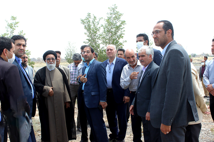 برگزاری مراسم جانمایی محل تدفین شهدای گمنام در دانشگاه نیشابور