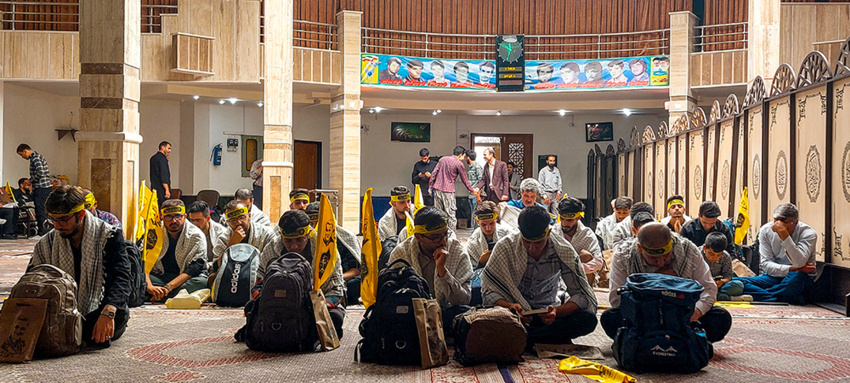 بدرقه کاروان زیارتی اربعین دانشجویان با حضور سرپرست دانشگاه