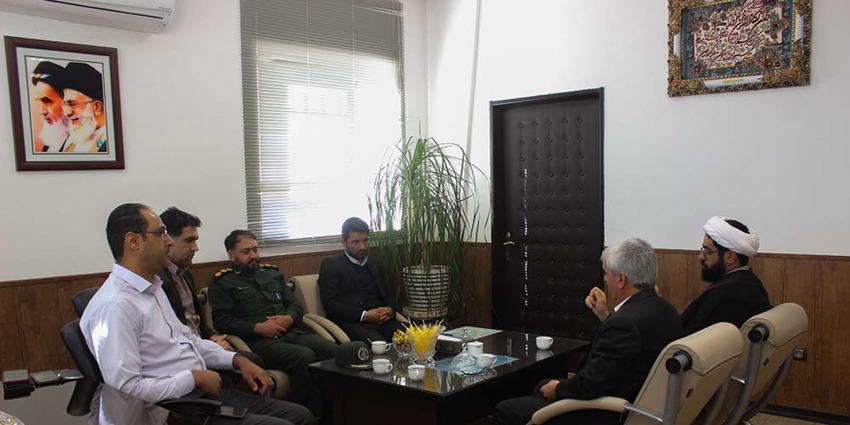 دیدار فرماندهی ناحیه مقاومت بسیج سپاه نیشابور با ریاست دانشگاه