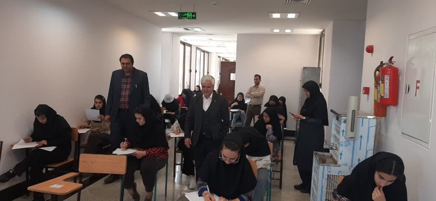 بازدید ریاست دانشگاه از روند برگزاری امتحانات