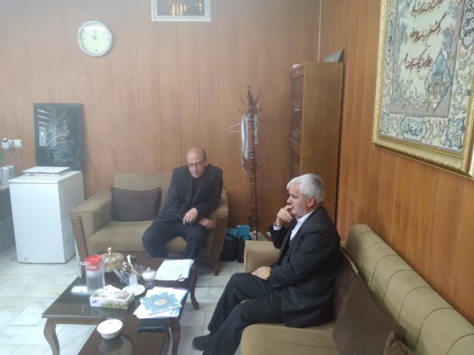 دیدار رئیس دانشگاه نیشابور با رئیس اداره صنعت، معدن و تجارت شهرستان