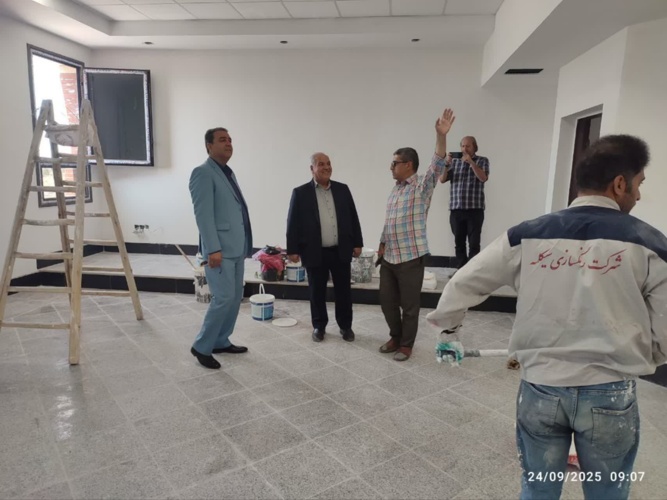 بازدید فرماندار محترم نیشابور از  روند تکمیل دانشکده علوم پایه